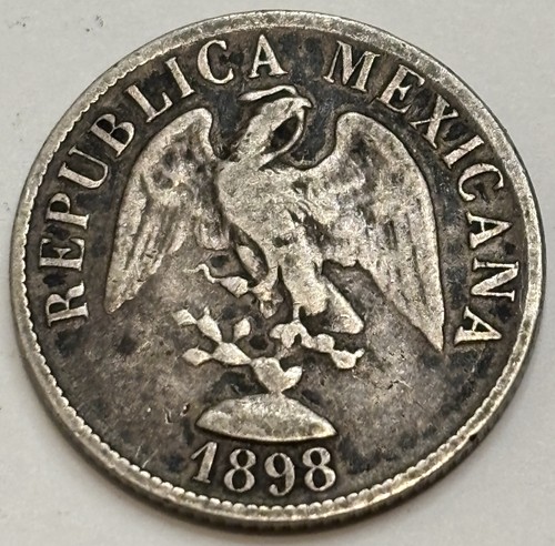 1898 mexico 20 centavos - m,