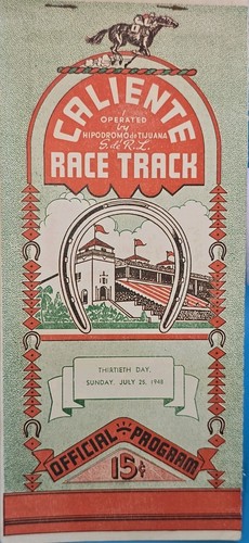 1948 caliente race track - caliente,